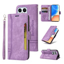 For Honor X8 5G / X6 BETOPNICE Dual-side Buckle Leather Phone Case(Purple)