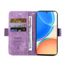 For Honor X8 5G / X6 BETOPNICE Dual-side Buckle Leather Phone Case(Purple)
