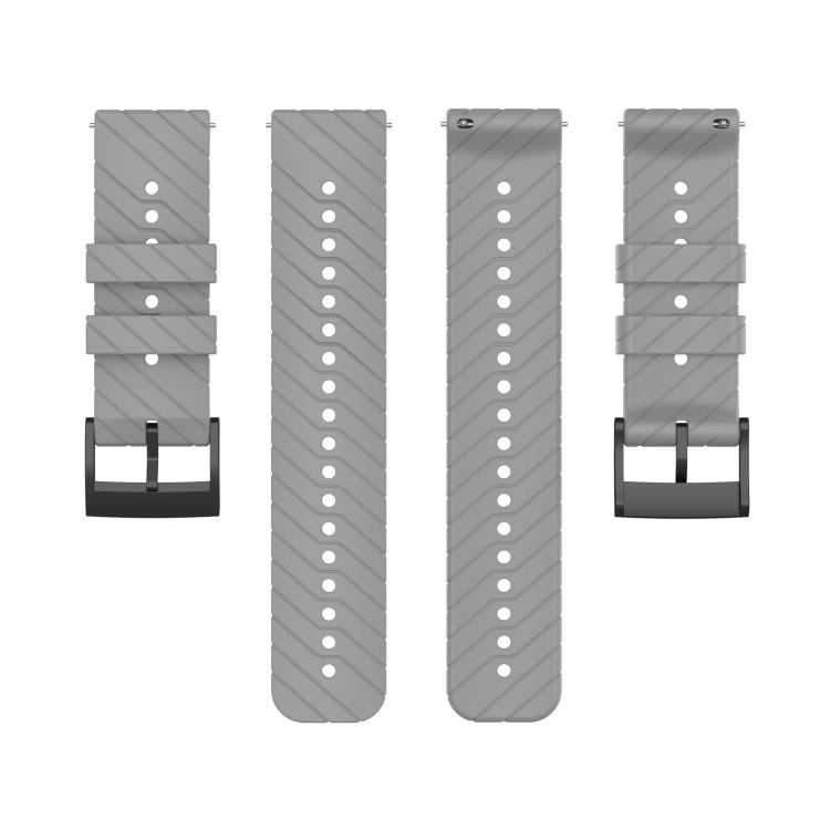 For Suunto 9 Lightning Silicone Watch Band(Grey)