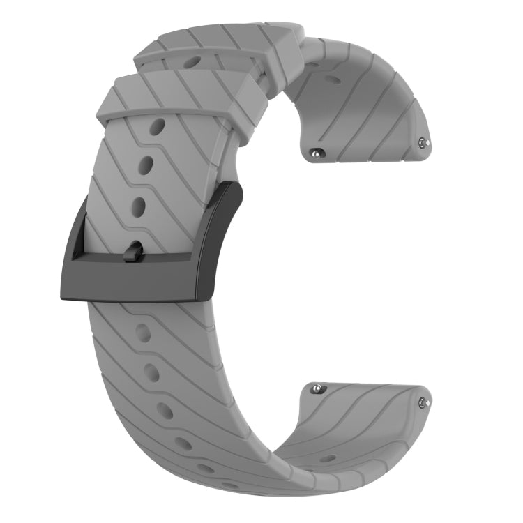 For Suunto 9 Lightning Silicone Watch Band(Grey)