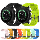 For Suunto 9 Breathable Silicone Watch Band, Exclude the Subject(Blue)