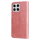 For Honor X8 5G / X6 Calf Texture Zipper Leather Phone Case(Rose Gold)