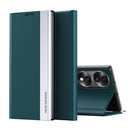 For Honor 70 Side Electroplated Magnetic Leather Phone Case(Green)