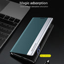 For Honor 70 Side Electroplated Magnetic Leather Phone Case(Royal Blue)