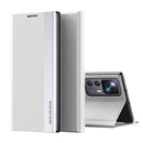 For Xiaomi 12T / 12T Pro / Redmi K50 Ultra Side Electroplated Magnetic Leather Phone Case(Silver)