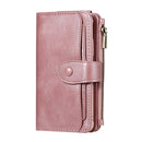 For iPhone X / XS Multifunctional Retro Detachable Magnetic Horizontal Flip Leather Case with Card Slots & Holder & Wallet & Photo Frame(Rose Gold)