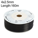 LAIZE Pneumatic Compressor Air Flexible PU Tube, Specification:4x2.5mm, 160m(Black)