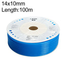 LAIZE Pneumatic Compressor Air Flexible PU Tube, Specification:14x10mm, 100m(Blue)