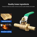 LAIZE Pneumatic Hose Barb Brass Shutoff Ball Valve, Specification:Thickened 10mm