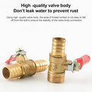 LAIZE Pneumatic Hose Barb Brass Shutoff Ball Valve, Specification:6mm