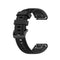 For Garmin Fenix 6S 20mm Quick Release Official Texture Wrist Strap Watchband with Plastic Button(Black)