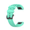 For Garmin Fenix 6S 20mm Quick Release Official Texture Wrist Strap Watchband with Plastic Button(Lake Blue)