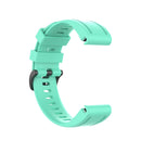 For Garmin Fenix 6S 20mm Quick Release Official Texture Wrist Strap Watchband with Plastic Button(Lake Blue)