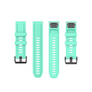 For Garmin Fenix 6S 20mm Quick Release Official Texture Wrist Strap Watchband with Plastic Button(Lake Blue)