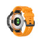 For Garmin Fenix 6S 20mm Quick Release Official Texture Wrist Strap Watchband with Plastic Button(Amber Yellow)