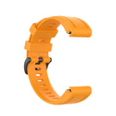 For Garmin Fenix 6S 20mm Quick Release Official Texture Wrist Strap Watchband with Plastic Button(Amber Yellow)