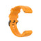 For Garmin Fenix 6S 20mm Quick Release Official Texture Wrist Strap Watchband with Plastic Button(Amber Yellow)
