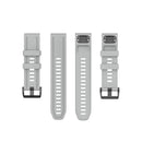 For Garmin Fenix 6S 20mm Quick Release Official Texture Wrist Strap Watchband with Plastic Button(Grey)