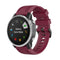 For Garmin Fenix 6S 20mm Quick Release Official Texture Wrist Strap Watchband with Plastic Button(Wine Red)