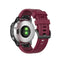 For Garmin Fenix 6S 20mm Quick Release Official Texture Wrist Strap Watchband with Plastic Button(Wine Red)