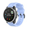 For Garmin Fenix 6S 20mm Quick Release Official Texture Wrist Strap Watchband with Plastic Button(Chrysanthemum Blue)