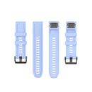 For Garmin Fenix 6S 20mm Quick Release Official Texture Wrist Strap Watchband with Plastic Button(Chrysanthemum Blue)