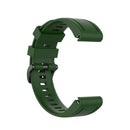 For Garmin Fenix 6S 20mm Quick Release Official Texture Wrist Strap Watchband with Plastic Button(Army Green)