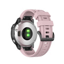 For Garmin Fenix 6S 20mm Quick Release Official Texture Wrist Strap Watchband with Plastic Button(Rose Pink)