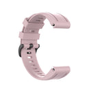 For Garmin Fenix 6S 20mm Quick Release Official Texture Wrist Strap Watchband with Plastic Button(Rose Pink)
