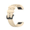 For Garmin Fenix 6S 20mm Quick Release Official Texture Wrist Strap Watchband with Plastic Button(Beige)