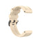 For Garmin Fenix 6S 20mm Quick Release Official Texture Wrist Strap Watchband with Plastic Button(Beige)