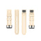 For Garmin Fenix 6S 20mm Quick Release Official Texture Wrist Strap Watchband with Plastic Button(Beige)