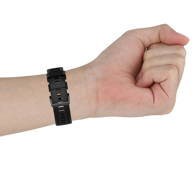 For Garmin Fenix 6S 20mm Quick Release Official Texture Wrist Strap Watchband with Plastic Button(Beige)