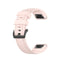 For Garmin Fenix 6S 20mm Quick Release Official Texture Wrist Strap Watchband with Plastic Button(Light Pink)