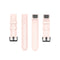 For Garmin Fenix 6S 20mm Quick Release Official Texture Wrist Strap Watchband with Plastic Button(Light Pink)