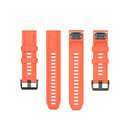 For Garmin Fenix 6S 20mm Quick Release Official Texture Wrist Strap Watchband with Plastic Button(Coral Red)