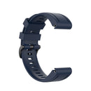 For Garmin Fenix 6S 20mm Quick Release Official Texture Wrist Strap Watchband with Plastic Button(Midnight Blue)