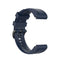 For Garmin Fenix 6S 20mm Quick Release Official Texture Wrist Strap Watchband with Plastic Button(Midnight Blue)