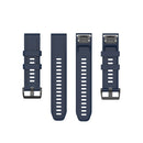 For Garmin Fenix 6S 20mm Quick Release Official Texture Wrist Strap Watchband with Plastic Button(Midnight Blue)