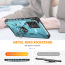 For Samsung Galaxy A73 5G Ring Holder Phone Case(Light Blue)