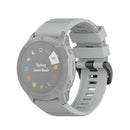For Garmin Fenix 6X 26mm Quick Release Official Texture Wrist Strap Watchband with Plastic Button(Grey)