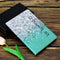 For Galaxy Tab S4 10.5 T830 Electric Horizontal TPU Painted Flat Feather Case with Sleep Function & Pen Cover & Card Slot & Holder(Green Quicksand)