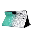 For Galaxy Tab S4 10.5 T830 Electric Horizontal TPU Painted Flat Feather Case with Sleep Function & Pen Cover & Card Slot & Holder(Green Quicksand)
