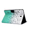 For Galaxy Tab S4 10.5 T830 Electric Horizontal TPU Painted Flat Feather Case with Sleep Function & Pen Cover & Card Slot & Holder(Green Quicksand)