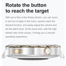 Ochstin 5HK43 1.32 inch Round Screen Smart Watch Supports Bluetooth Call Function/Blood Oxygen Monitoring, Strap:Leather(Silver)