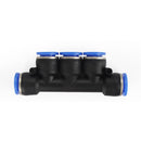 PK-10 LAIZE 10pcs Plastic Five Port Pneumatic Quick Fitting Connector