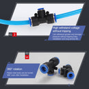 PEG8-4 LAIZE 10pcs Plastic Y-type Tee Reducing Pneumatic Quick Fitting Connector