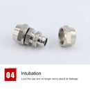 PM-10 LAIZE 10pcs Nickel Plated Copper Straight Pneumatic Quick Connector