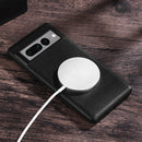 For Google Pixel 7 Pro Magsafe Magnetic Ring Leather Texture Phone Case(Green)