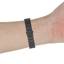 For Huawei Band 4 Pro (TER-B29S) / Band 3 Pro (TER-B29) / Band 3 (TER-B09) Three Beads Steel Wrist Strap Watchband(Black)